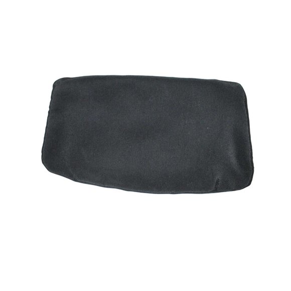 *Vintage INGBER Black Ribbed Peau de Soie Foldover Clutch Kiss Closure Purse - Picture 5 of 8